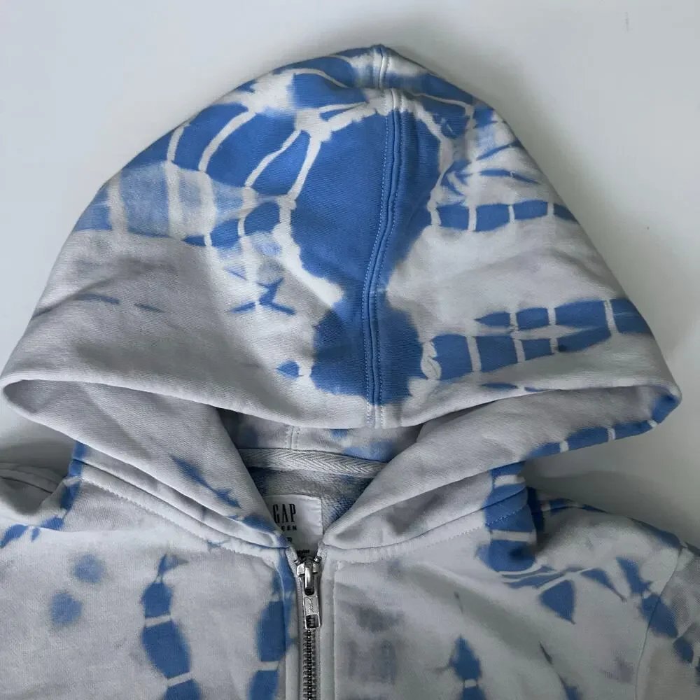 Gap Teen Crop Tie Dye Full Zip Hoodie - Size Medium